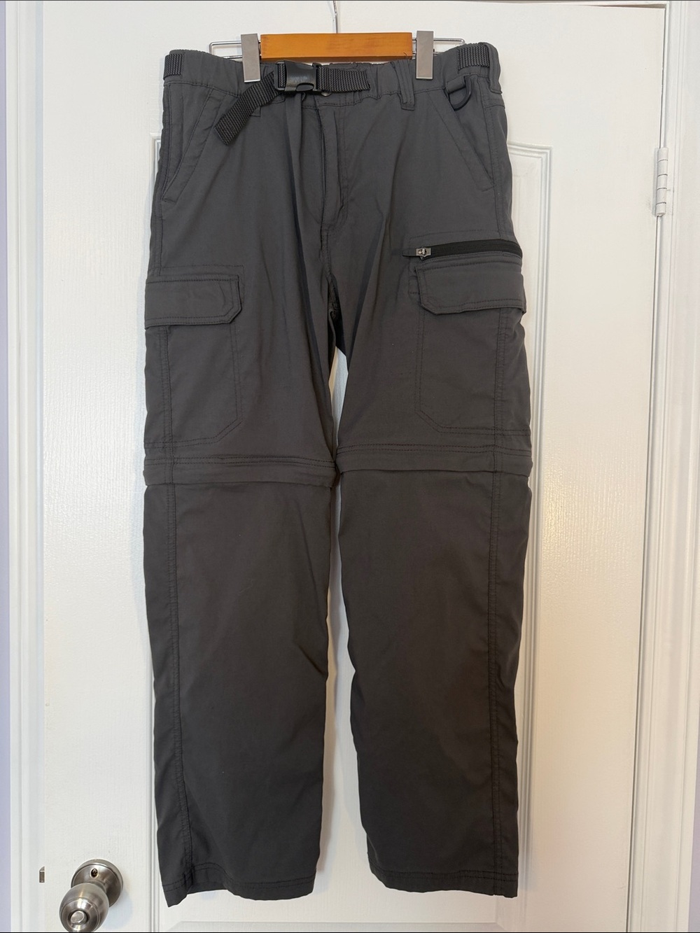 Men’s Nylon Utility Cargo Pants with Belt – Workwear Condition – Size S/P x 30